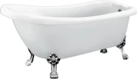 Акриловая ванна BelBagno BB20 170x70 см, правая, отдельностоящая, белая, овальная, на ножках