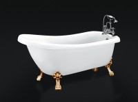 Акриловая ванна BelBagno BB20 170x70 см, правая, отдельностоящая, белая, овальная, на ножках