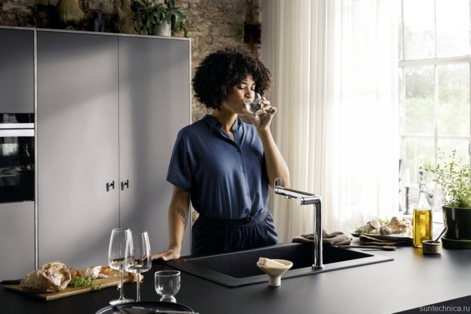 Смеситель для кухни Hansgrohe Aqittura M91 76804000 хром