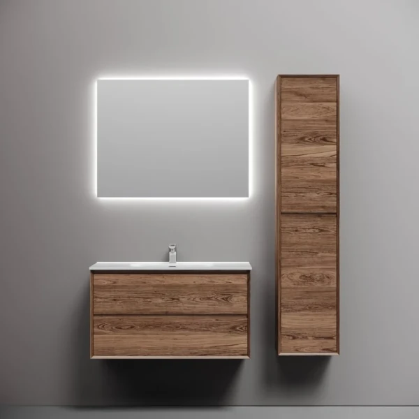 Мебель для ванной комнаты Sancos Marmi 2.0 90 дуб чарльстон, раковина CN7002