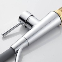 Смеситель для кухни Shevanik S743-9 с гибким изливом, хром, серый