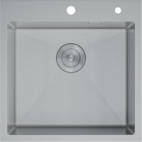 Комплект Мойка D&K DKS505004 сатин + Смеситель Grohe Eurosmart