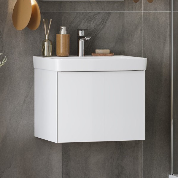 Тумба с раковиной AQUATON Асти 55 белая