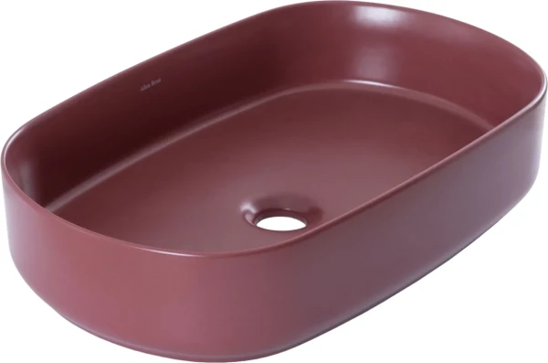 Накладная раковина Allen Brau Fantasy Oval 55x36, бордо
