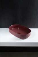 Накладная раковина Allen Brau Fantasy Oval 55x36, бордо Накладная раковина Allen Brau Fantasy Oval 55x36, бордо