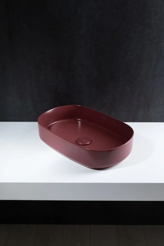 Накладная раковина Allen Brau Fantasy Oval 55x36, бордо