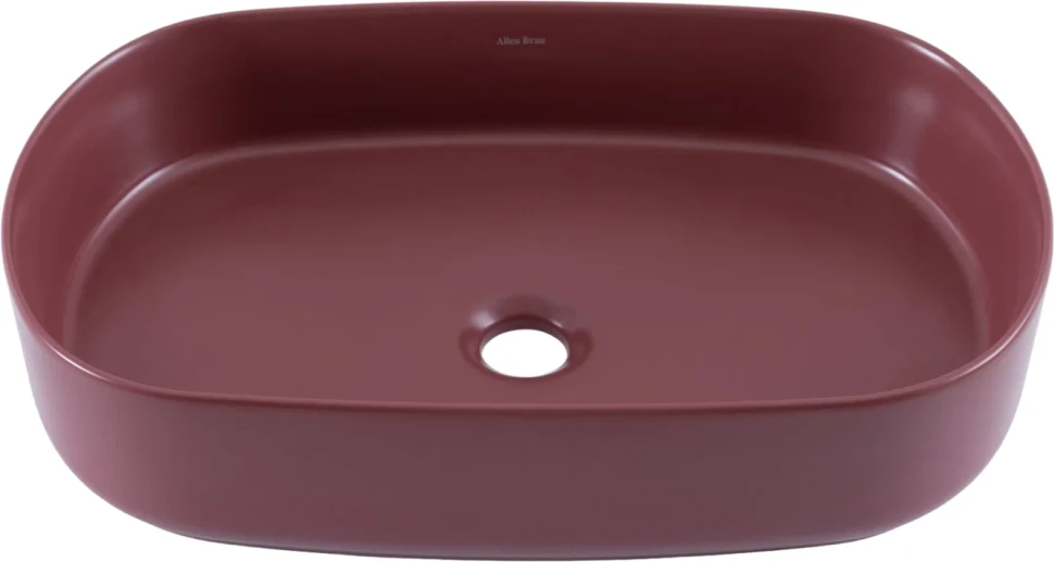 Накладная раковина Allen Brau Fantasy Oval 55x36, бордо