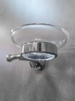 Мыльница AltroBagno Corposo 080709 Cr настенная, стеклянная, хром Мыльница AltroBagno Corposo 080709 Cr настенная, стеклянная, хром