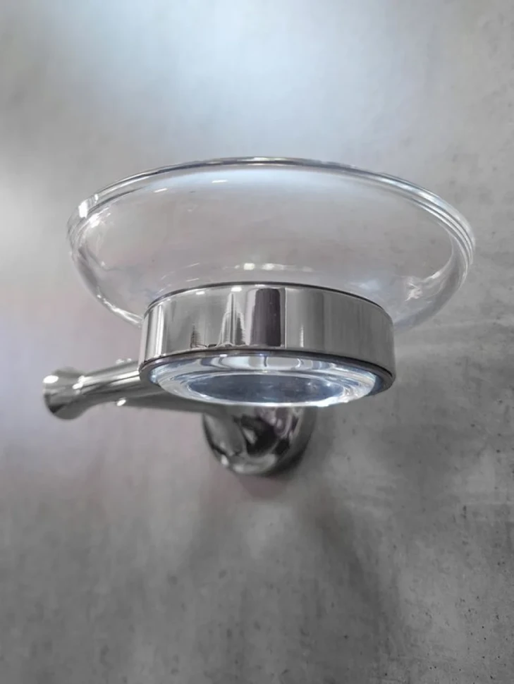 Мыльница AltroBagno Corposo 080709 Cr настенная, стеклянная, хром