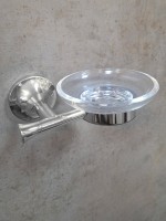 Мыльница AltroBagno Corposo 080709 Cr настенная, стеклянная, хром