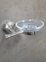 Мыльница AltroBagno Corposo 080709 Cr настенная, стеклянная, хром Мыльница AltroBagno Corposo 080709 Cr настенная, стеклянная, хром