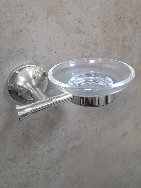 Мыльница AltroBagno Corposo 080709 Cr настенная, стеклянная, хром