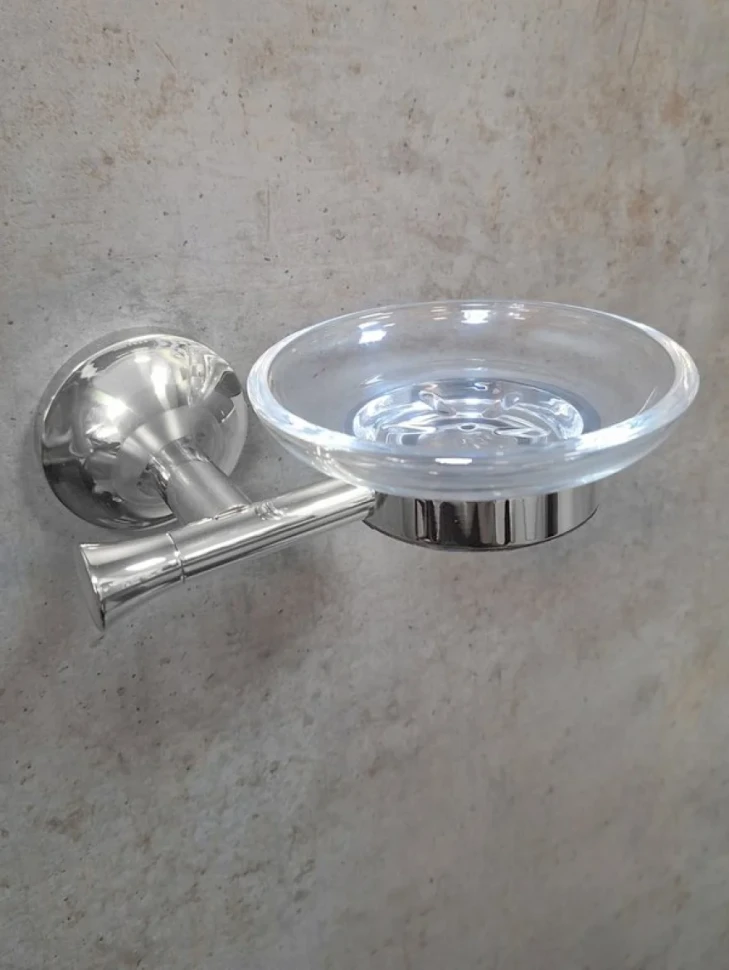 Мыльница AltroBagno Corposo 080709 Cr настенная, стеклянная, хром