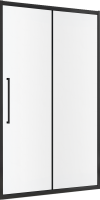 Душевая дверь в нишу Abber Schwarzer Diamant AG30120BMH 120 см, профиль черный, стекло матовое