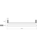Держатель для полотенец Bemeta Zyra 174204020 матовое золото-шампань