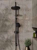 Душевой комплект Смеситель Orange Vesper M10-100b + Стойка O-Shower OW02b Душевой комплект Смеситель Orange Vesper M10-100b + Стойка O-Shower OW02b