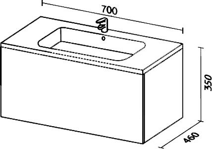Мебель для ванной комнаты Sanvit Авеню 1 70, белая