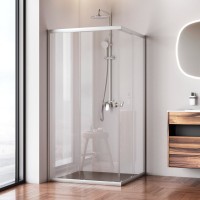Душевой уголок AM.PM Sunny W87G-403-100100-MT 100x100 см, серебро