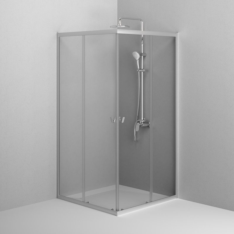 Душевой уголок AM.PM Sunny W87G-403-100100-MT 100x100 см, серебро