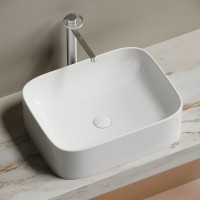 Накладная раковина Ceramicanova Element CN6052 белая глянцевая