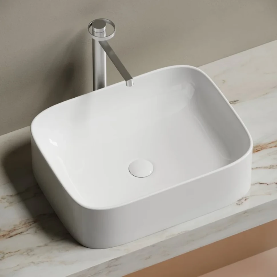 Накладная раковина Ceramicanova Element CN6052 белая глянцевая