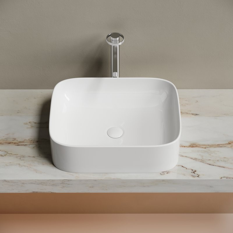 Накладная раковина Ceramicanova Element CN6052 белая глянцевая