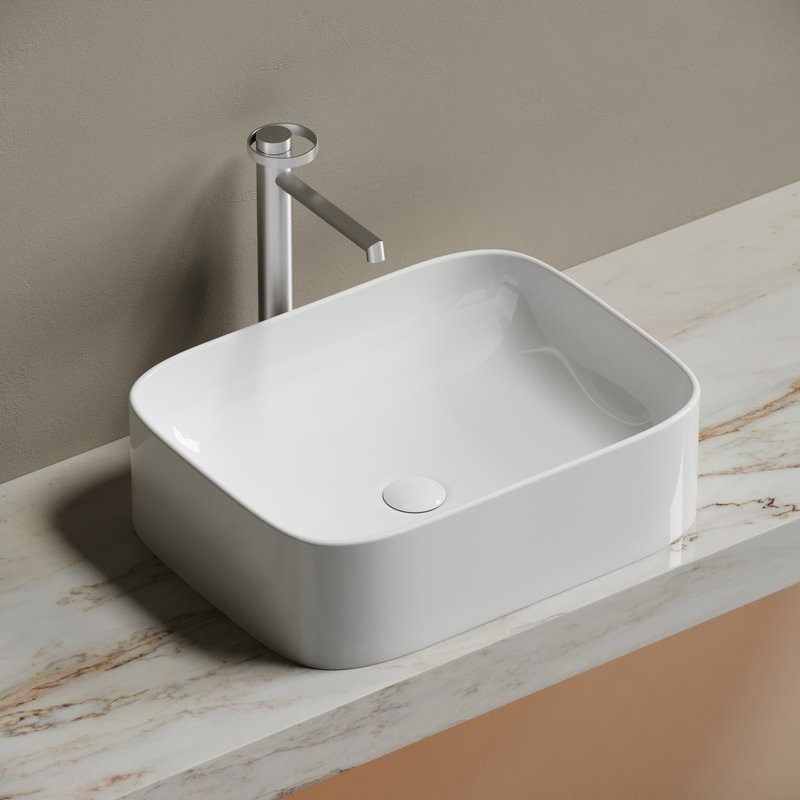 Накладная раковина Ceramicanova Element CN6052 белая глянцевая