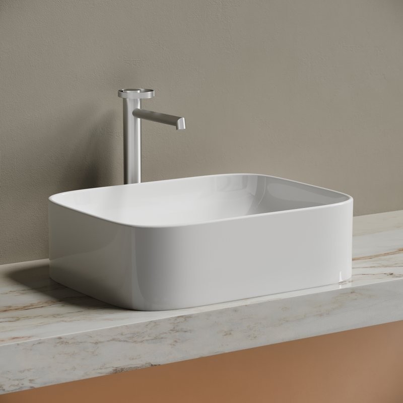 Накладная раковина Ceramicanova Element CN6052 белая глянцевая
