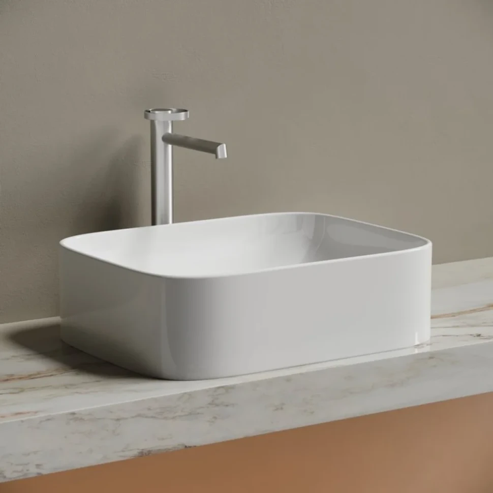 Накладная раковина Ceramicanova Element CN6052 белая глянцевая