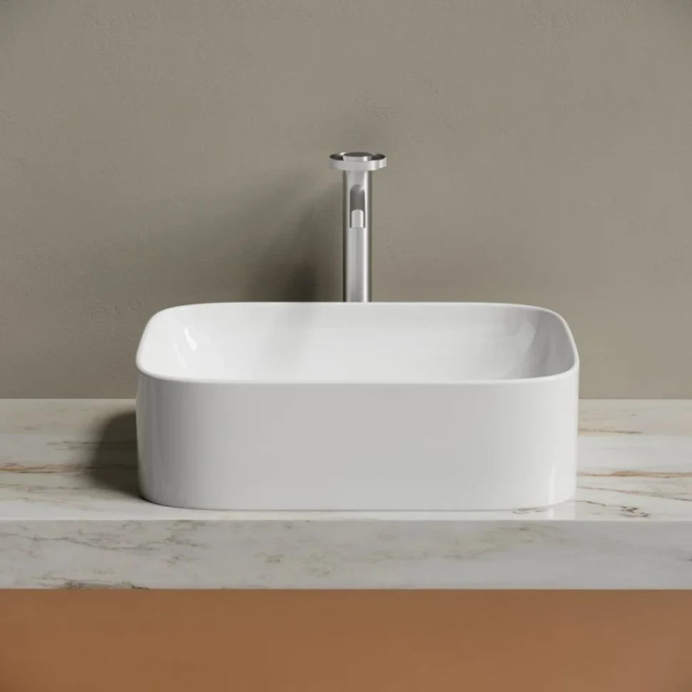 Накладная раковина Ceramicanova Element CN6052 белая глянцевая
