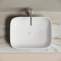 Накладная раковина Ceramicanova Element CN6052 белая глянцевая