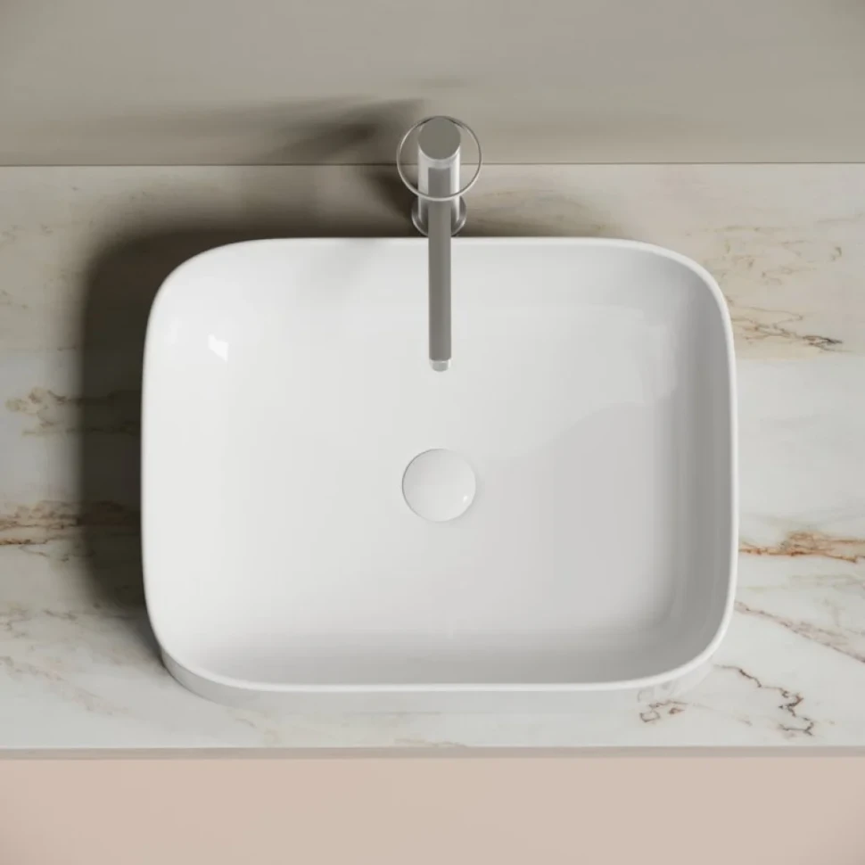 Накладная раковина Ceramicanova Element CN6052 белая глянцевая