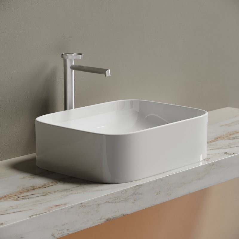 Накладная раковина Ceramicanova Element CN6052 белая глянцевая