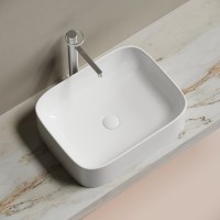 Накладная раковина Ceramicanova Element CN6052 белая глянцевая