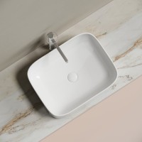 Накладная раковина Ceramicanova Element CN6052 белая глянцевая