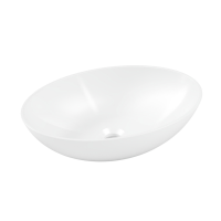 Накладная раковина Belux Дубай 48 глянцевая белая, овальная