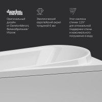 Акриловая ванна AM.PM Like 150x70 см, пристенная, белая, с каркасом