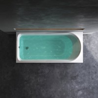 Акриловая ванна AM.PM Like 150x70 см, пристенная, белая, с каркасом