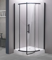 Душевой уголок Esbano ESD-7015B 90х90 см, профиль черный, стекло прозрачное