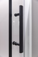 Душевой уголок Esbano ESD-7015B 90х90 см, профиль черный, стекло прозрачное