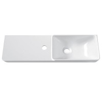 Тумба с раковиной Belux Даллас 80 R подвесная, белая глянцевая