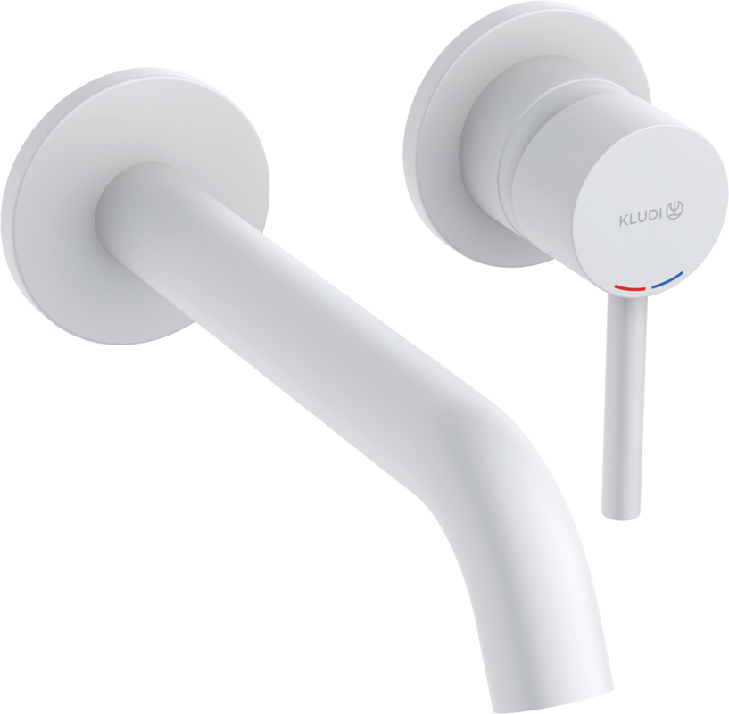 Смеситель для раковины Kludi Bozz 382455376 С ВНУТРЕННЕЙ ЧАСТЬЮ матовый белый