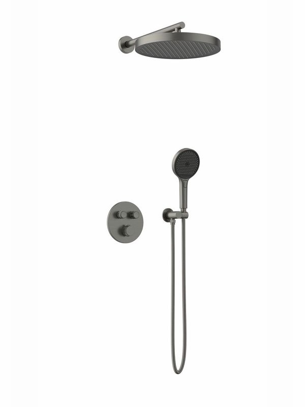 Душевой комплект AltroBagno Bilancia AltroBagnoBilancia040413GM С ВНУТРЕННЕЙ ЧАСТЬЮ, оружейная сталь