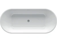 Акриловая ванна Ravak Solo XC00100025 180x80 см, отдельностоящая, белая, овальная, с каркасом, со сливом-переливом