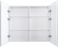Зеркало-шкаф Art&Max Merano 100х80 белое, с LED-подсветкой, 6000К