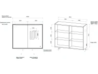 Зеркало-шкаф Art&Max Merano 100х80 белое, с LED-подсветкой, 6000К