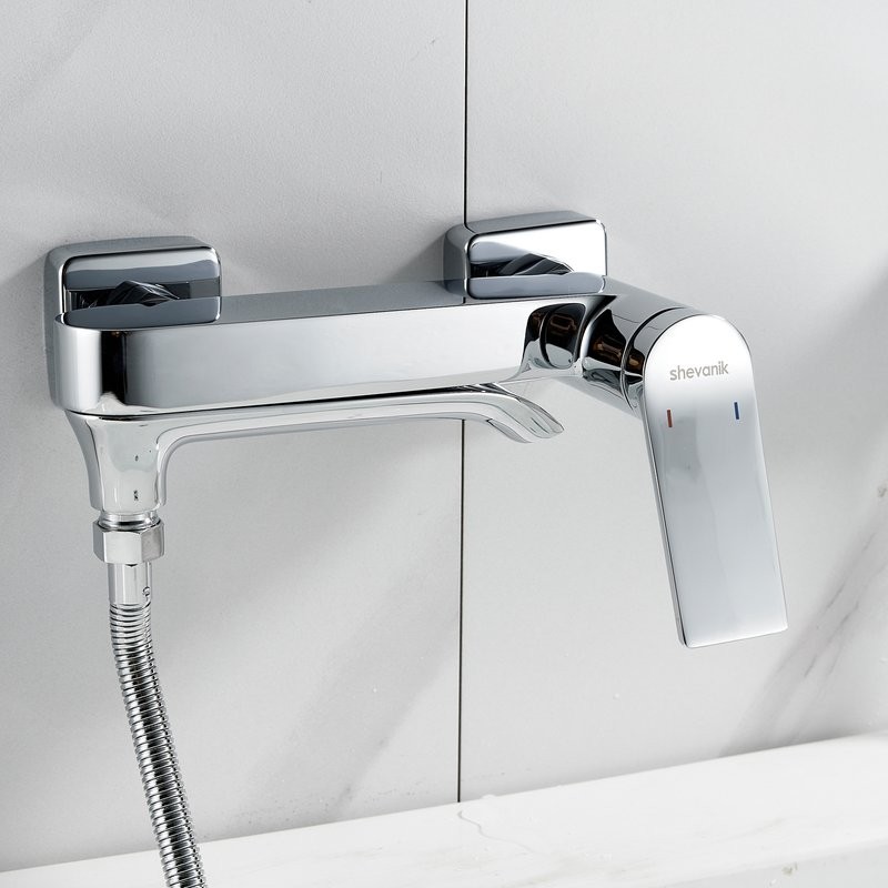 Смеситель для ванны с душем Shevanik S4102 хром