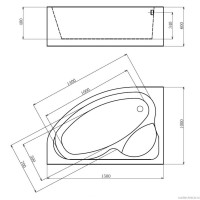 Акриловая ванна Gemy G9009 B L
