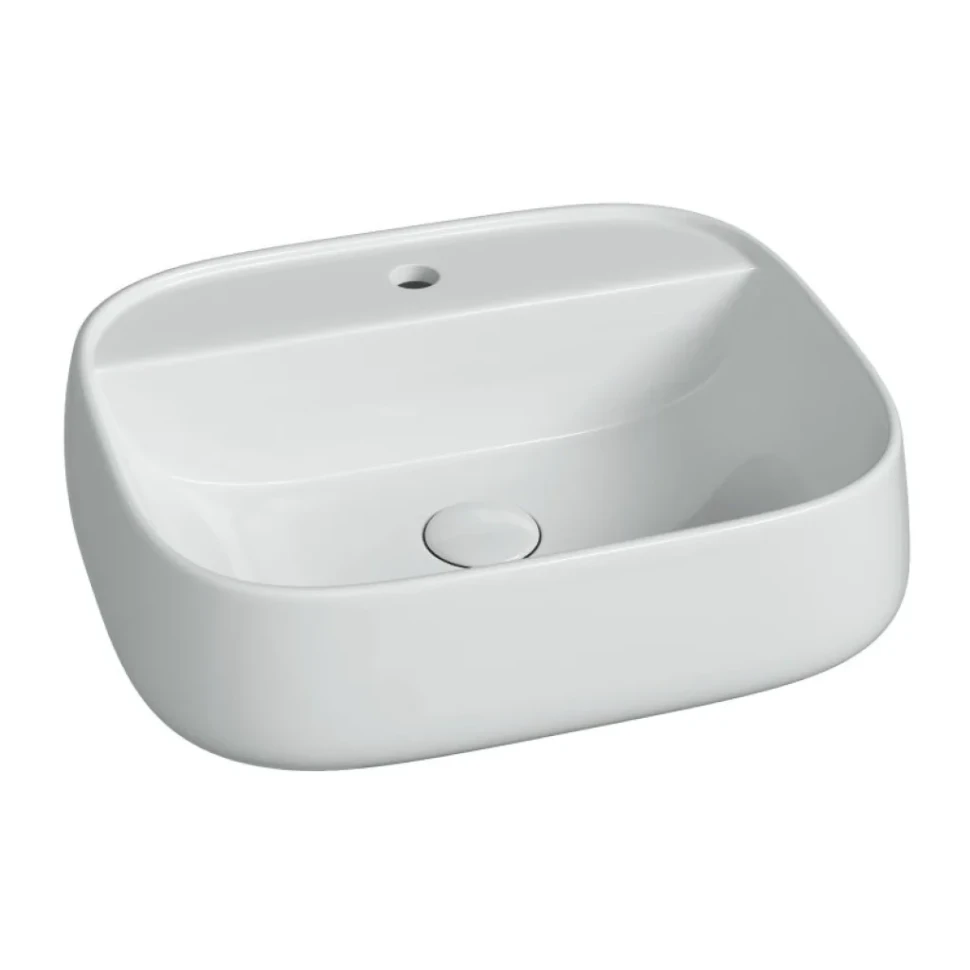 Раковина подвесная Ceramicanova Fonte с отверстием под смеситель, 500x425x145, белый, CN5051