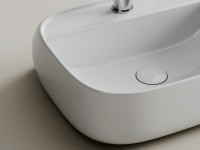 Раковина подвесная Ceramicanova Fonte с отверстием под смеситель, 500x425x145, белый, CN5051